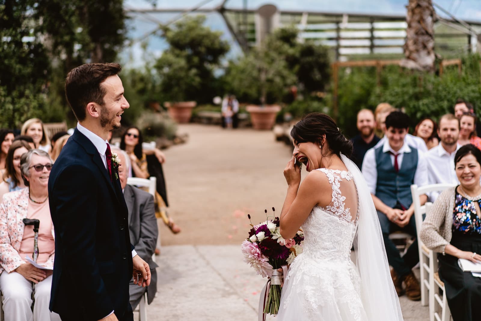 Wedding images from the Eden Project in Cornwal